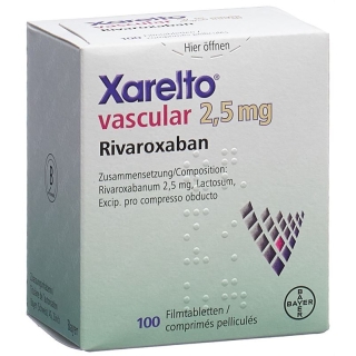 Xarelto Vascular Filmtabletten 2.5mg Dose 100 Stück