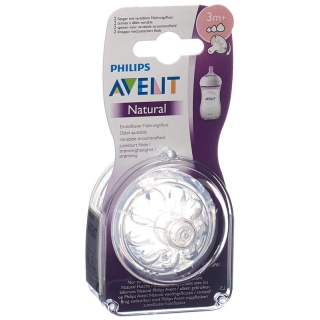 Avent Philips Natural Sauger 3m+ 2 Stück