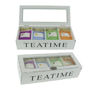 Herboristeria Holzbox Living Teatime M 4x10 Beutel