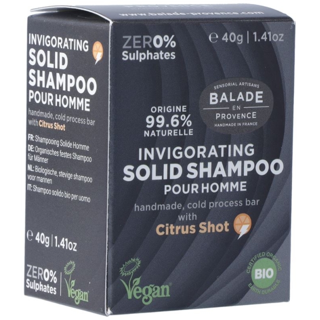Balade En Provence Feste Haarseife For Men 40g
