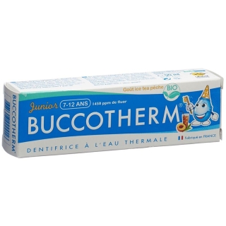 Buccotherm Zahnpasta 7-12j Eistee-Pfirs Bio 50ml