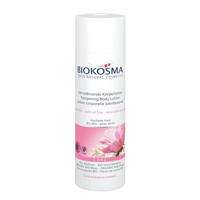 Biokosma Ухаживающий лосьон для тела ORGANIC шиповник и ORGANIC бузина