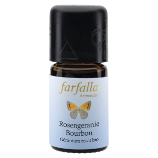 FARFALLA Rose Geranium Bourb Eth/Oil Bio Cru