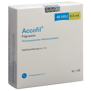 Accofil Injektionslösung 480mcg/0.5ml Fertigspritze 5x 0.5ml