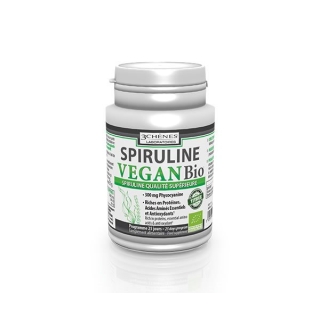 3 Chenes Spiruline Tabletten Vegan Bio 100 Stück