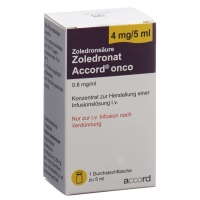 Zoledronat Accord Onco Infusionskonzentrat 4mg/5ml Durchstechflasche Zoledronat Accord Onco Infusionskonzentrat 4mg/5ml Durchstechflasche