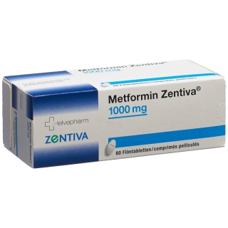 Metformin Zentiva Filmtabletten 1000mg 60 Stück