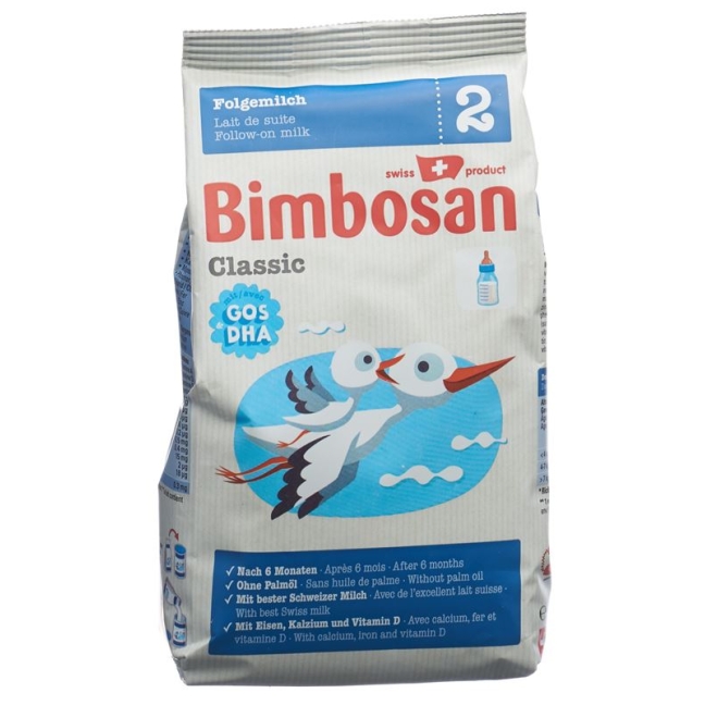 Bimbosan Classic 2 пополняемый запас молока 400 г