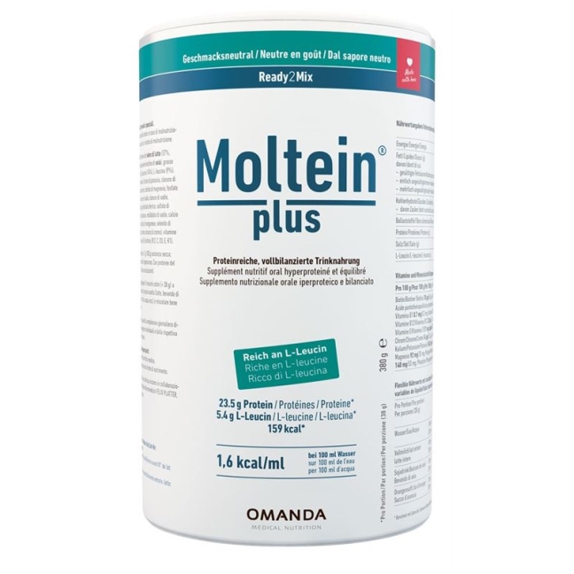 Moltein PLUS Ready2Mix без ароматизаторов DS 380 г