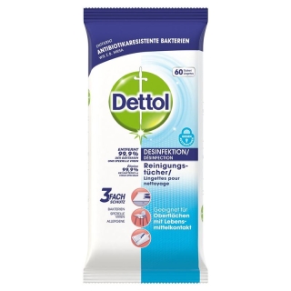 Dettol Desinfektions Reinigungtücher 60 Stück