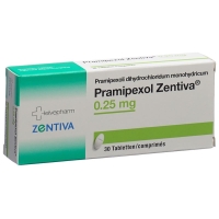Прамипексол Зентива Табл. 0,25 мг 30 шт. Прамипексол Зентива Табл. 0,25 мг 30 шт.