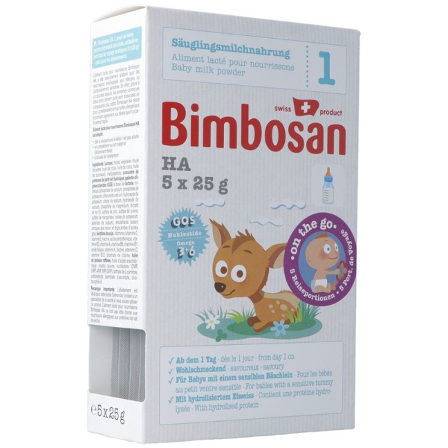 Bimbosan Ha 1 Säuglingsmilch Reiseportion 5x 25