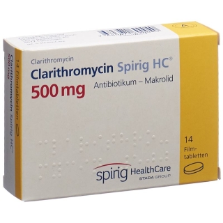 Clarithromycin Spirig HC Filmtabletten 500mg 14 Stück