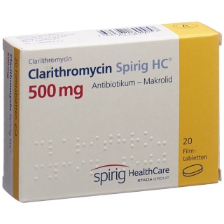 Clarithromycin Spirig HC Filmtabletten 500mg 20 Stück