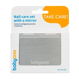 Babyono nail care set with mirror