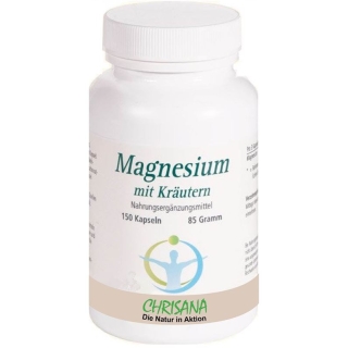 Chrisana Magnesium mit Kräutern Kapseln Dose 150 Stück