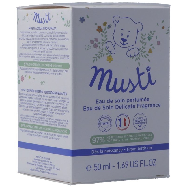Mustela BB Musti Pflegewasser Parfüm Spray 50ml