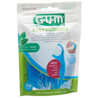 GUM Easy Flossers Палочки Cool Mint