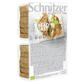 Хлеб Schnitzer Organic темный нарезанный в пакете 430г