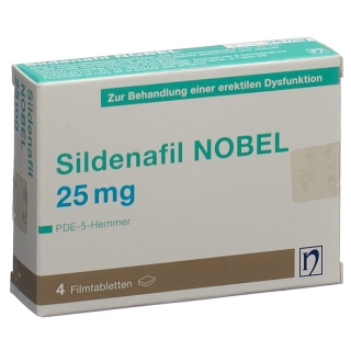 СИЛДЕНАФИЛ НОБЕЛЬ пленочные таблетки 25 мг