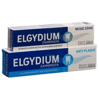 Зубная паста Elgydium Anti-plaq+weis Duo 2 шт. Зубная паста Elgydium Anti-plaq+weis Duo 2 шт.