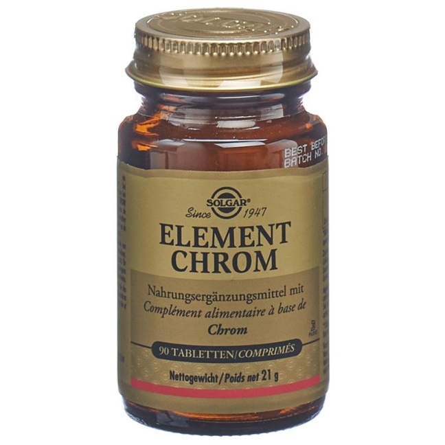 Таблетки Solgar Element Chrome (новые) флакон 90 шт.
