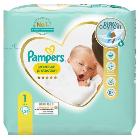 PAMPERS Prem Prot Gr1 2&ndash;5 кг, сумка для переноски