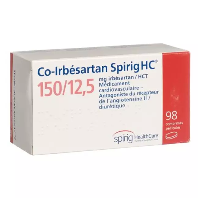 CO Irbesartan Spirig 150/12.5 mg 98 filmtablets CO Irbesartan Spirig 150/12.5 mg 98 filmtablets