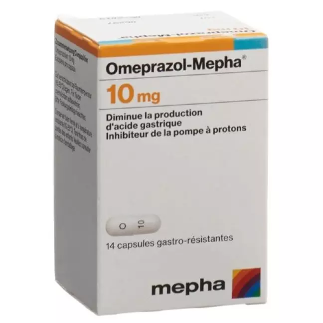 Omeprazol Mepha 10 mg 28 Kaps Omeprazol Mepha 10 mg 28 Kaps