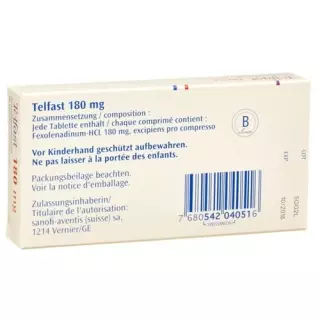 Телфаст 180 мг 10 таблеток