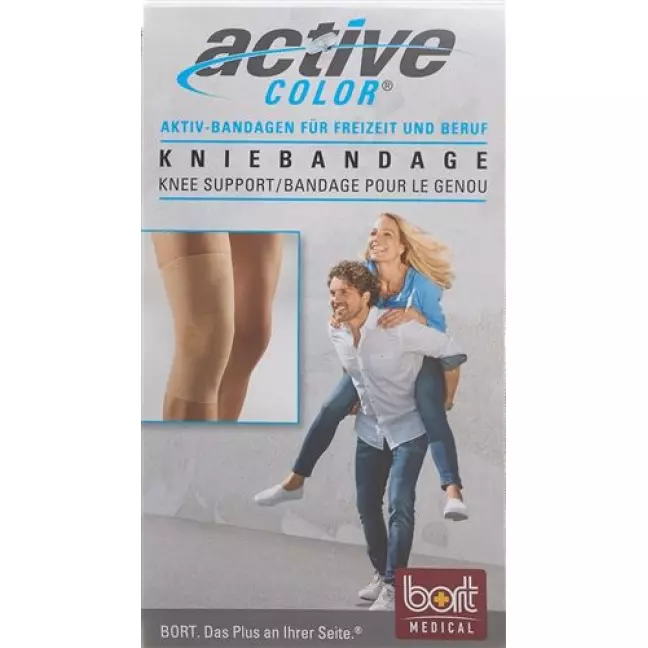 Bort Aktive Color Kniebandage размер XL +42см Hautfarbe Bort Aktive Color Kniebandage размер XL +42см Hautfarbe