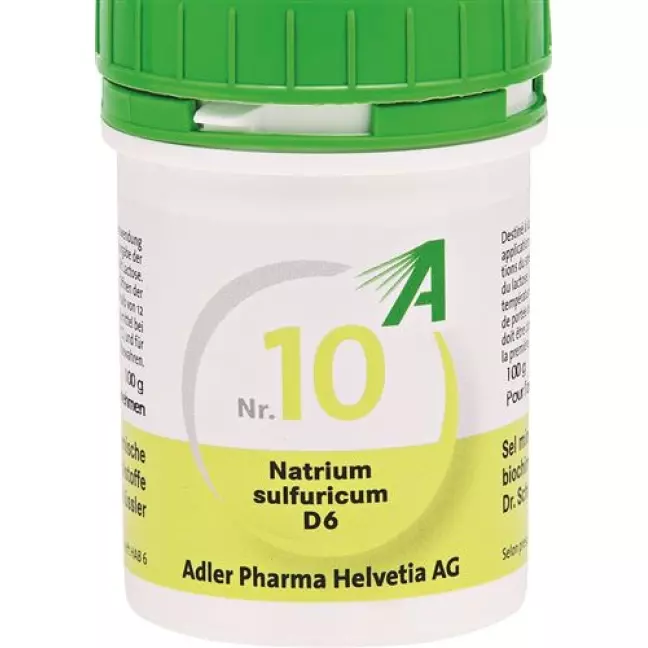Adl Schussler Nr. 10 Natr Sulf в таблетках, D 6 доза 100г Adl Schussler Nr. 10 Natr Sulf в таблетках, D 6 доза 100г
