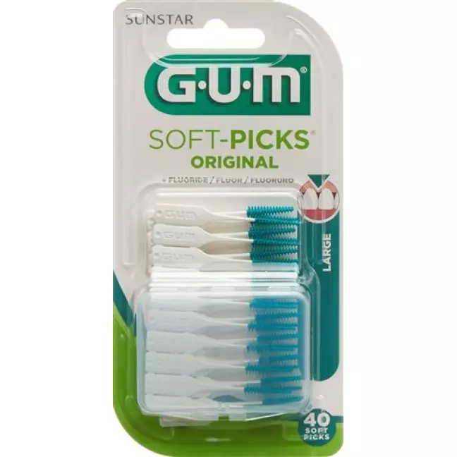 Gum Sunstar Borsten Soft Picks Large 40 штук Gum Sunstar Borsten Soft Picks Large 40 штук