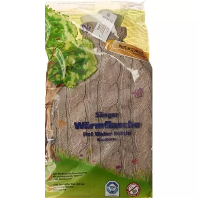 Saenger грелка 2л Strickbezug Zopf Dunkelbe Saenger грелка 2л Strickbezug Zopf Dunkelbe