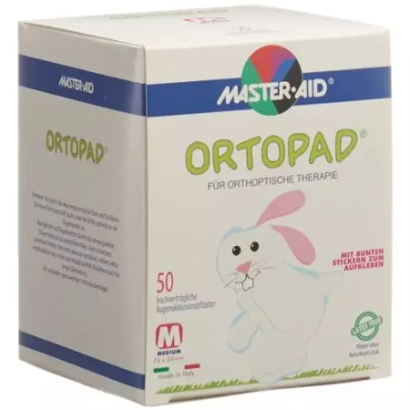 Ortopad Occlusionspflast Medium Weiss 2-4j 50 штук Ortopad Occlusionspflast Medium Weiss 2-4j 50 штук