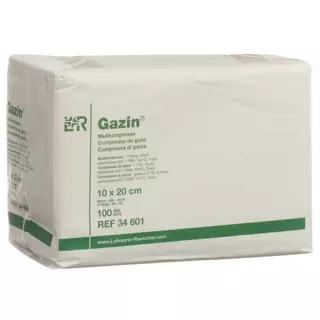 Gazin Mullkompresse 10x20см 8-fach 17-fadig 100 штук