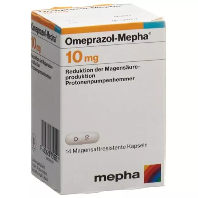 Omeprazol Mepha 10 mg 28 Kaps Omeprazol Mepha 10 mg 28 Kaps