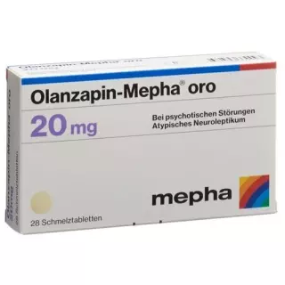Оланзапин Мефа Oрo 20 мг 98 ородиспергируемых таблеток 