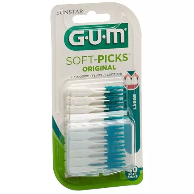 Gum Sunstar Borsten Soft Picks Large 40 штук Gum Sunstar Borsten Soft Picks Large 40 штук