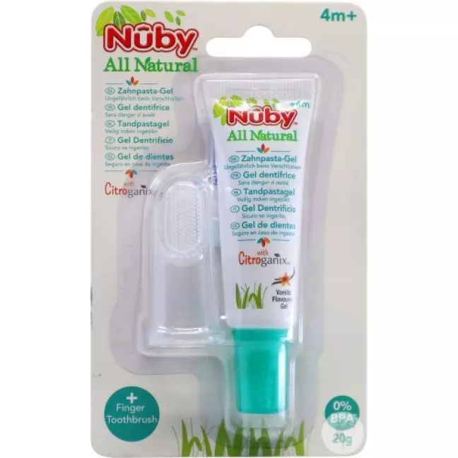 Nuby All Naturals Fingerзубная счётка Zahn 20г Nuby All Naturals Fingerзубная счётка Zahn 20г