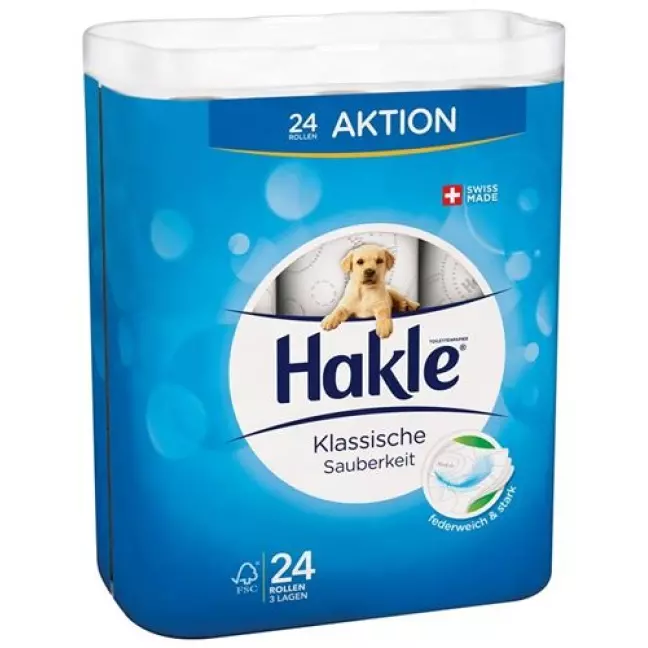 Hakle Klassische Sauberkeit Weiss FSC 24 штуки Hakle Klassische Sauberkeit Weiss FSC 24 штуки