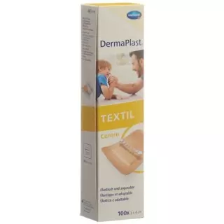 Dermaplast Textil Centro 3см x 4см Beige 100 штук