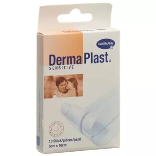 Dermaplast Sensitive Schnellverband Weiss 6x10см 10 штук