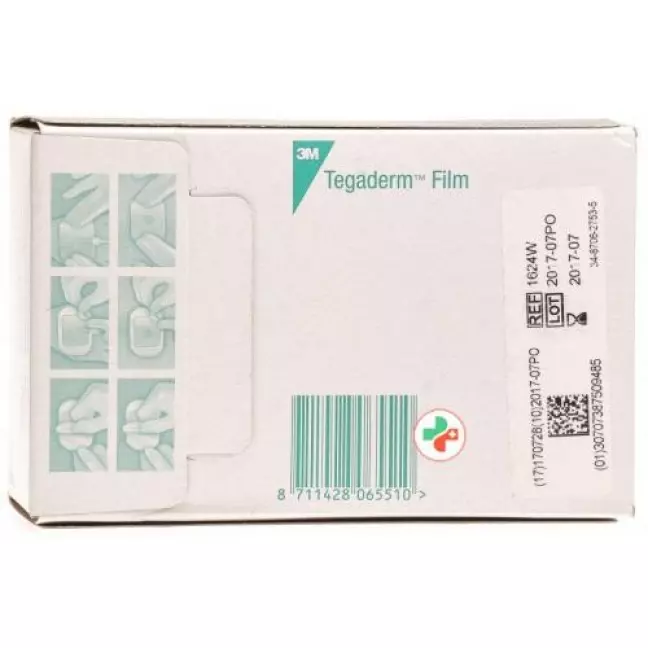 3M Tegaderm Film повязка для ран 6x7см 100 штук