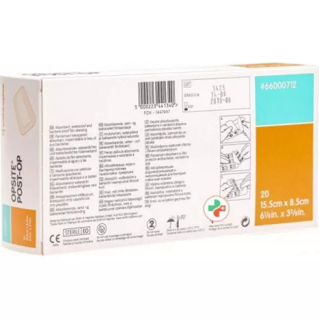 Opsite Post OP Folienverband 15.5x8.5см стерильный 20 пакетиков Opsite Post OP Folienverband 15.5x8.5см стерильный 20 пакетиков