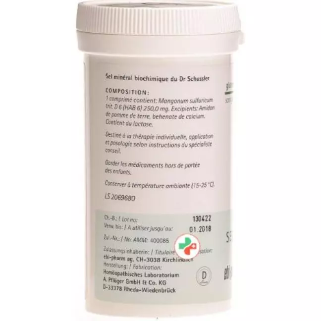 Pflueger Schussler Nr. 17 Mang Sulf в таблетках, D 6 100г Pflueger Schussler Nr. 17 Mang Sulf в таблетках, D 6 100г