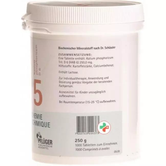 Pflueger Schussler Nr. 5 Kal Phos в таблетках, D 6 250г Pflueger Schussler Nr. 5 Kal Phos в таблетках, D 6 250г