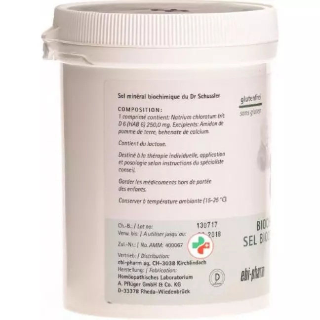 Pflueger Schussler Nr. 8 Natr Chlor в таблетках, D 6 250г Pflueger Schussler Nr. 8 Natr Chlor в таблетках, D 6 250г