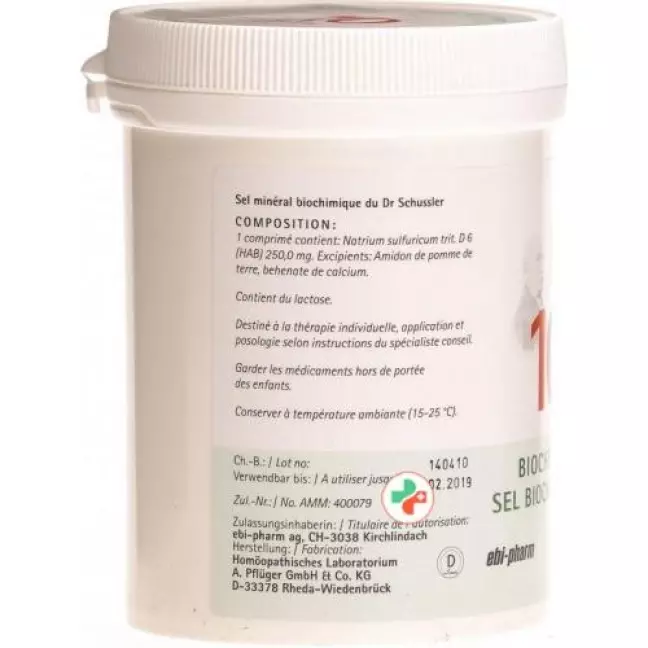 Pflueger Schussler Nr. 10 Natr Sulf в таблетках, D 6 250г Pflueger Schussler Nr. 10 Natr Sulf в таблетках, D 6 250г