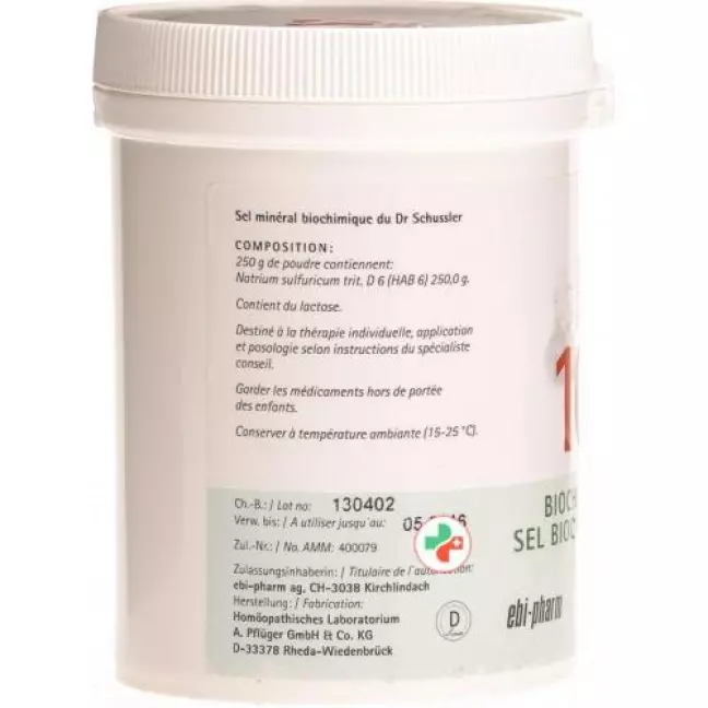 Pflueger Schussler Nr. 10 Natr Sulf порошок D 6 250г Pflueger Schussler Nr. 10 Natr Sulf порошок D 6 250г
